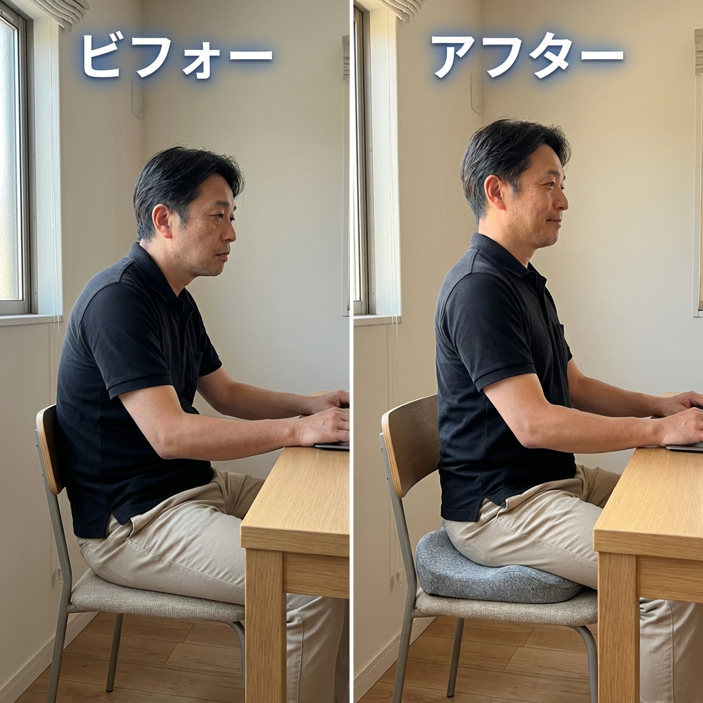 姿勢改善シートクッション
